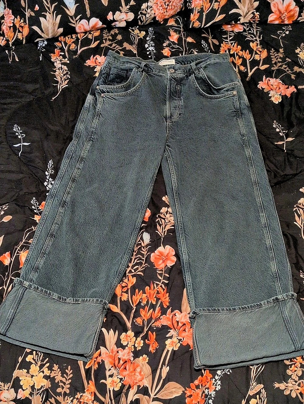 We The Free Final Countdown Green Blue jeans Size 29